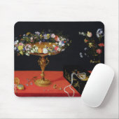 花とのTazzaの静物画 マウスパッド (マウス)