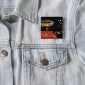 花とのTazzaの静物画 缶バッジ (インサイチュ)