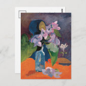 花とアイドルを楽しむ|過去記事 | ポール・ゴーギン ポストカード (正面/裏面)
