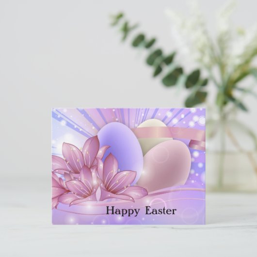 花とイースターエッグ シーズンポストカード (スタンド正面)