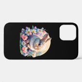 花とイースターバニー、春バニー復活祭 Case-Mate iPhoneケース (裏面 (横))