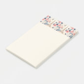 花とエッフェルタワーパリトラベルパターン ポストイット (アングル)