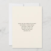 花とエッフェルタワーパリパターン サンキューカード (裏面)