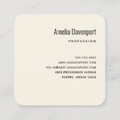 花とエッフェルタワーパリパターン スクエア名刺 (裏面)