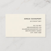 花とエッフェルタワーパリパターン 名刺 (裏面)