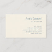 花とエッフェルタワーパリパターン 名刺 (裏面)