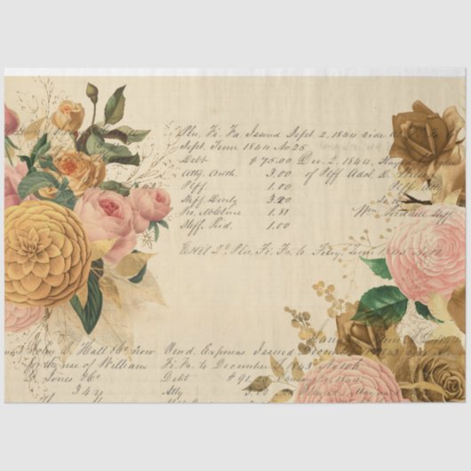 花とエフェメラデザインシリーズ#11 薄葉紙 (正面)