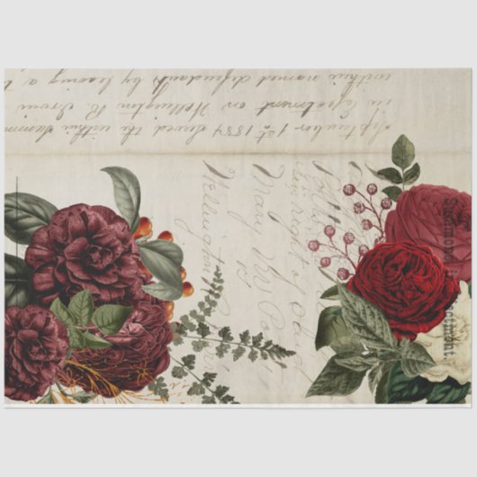 花とエフェメラデザインシリーズ#14 薄葉紙 (正面)