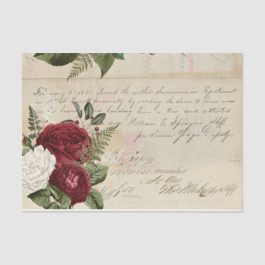 花とエフェメラデザインシリーズ#4 薄葉紙 (正面)