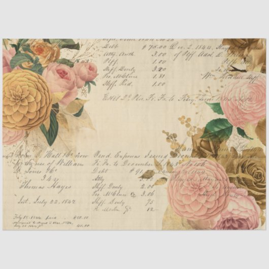 花とエフェメラデザインシリーズ#9 薄葉紙 (正面)