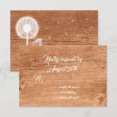 花とオークの出欠確認 出欠カード (正面/裏面)