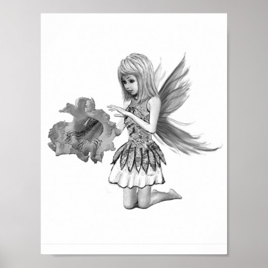 花とカタルパツリーフェアリー ポスター (正面)