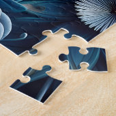 花とカラフル花びらの交響曲 ジグソーパズル (側面)