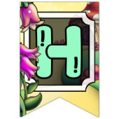 花とキノコの妖精 バンティングフラッグ (第2の旗)