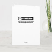 花とキャンディ – ハッピーバレンタインデーカード シーズンカード (裏面)