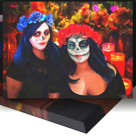 花とキャンドル付きバラルタカトリナス1718アート キャンバスプリント