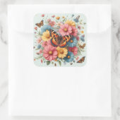 花とキンポウゲ スクエアシール (バッグ)