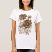 花とギアヴィンテージTシャツ Tシャツ (正面)
