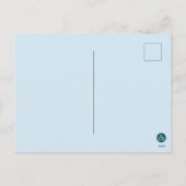 花とクックタスティックのアヒルの復活祭 シーズンポストカード (裏面)