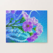 花とクラゲ ジグソーパズル (横)