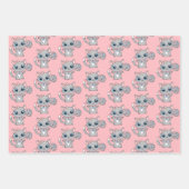 花とクリスマスを飾るかわいい子猫たち|過去記事 ラッピングペーパーシート (正面)