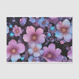 花とグリッターの分離 薄葉紙