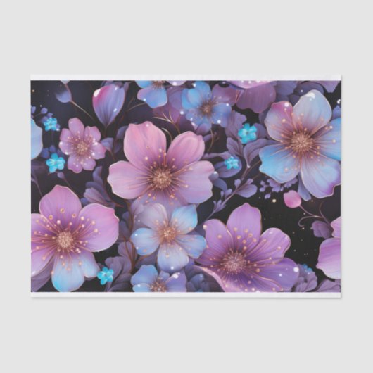 花とグリッターの分離 薄葉紙 (正面)