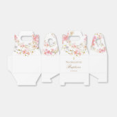 花とグリッターフェイクバプテスマの願い箱 フェイバーボックス (折り畳みなし)