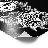 花とゴシック猫 フォトプリント            (角)