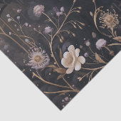 花とゴシック風のカラスヴィンテージハロウィーン 薄葉紙 (詳細)