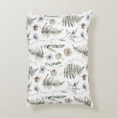 花とシダの離れ森フローラ植物学 アクセントクッション (正面(垂直))