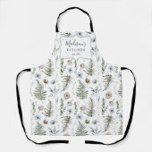花とシダの離れ森フローラ植物学 エプロン (正面)