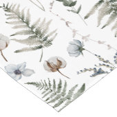 花とシダの離れ森フローラ植物学 ショートテーブルランナー (コーナー)