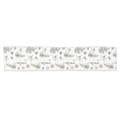 花とシダの離れ森フローラ植物学 ショートテーブルランナー (横)