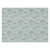 花とシダの離れ森フローラ植物学 テーブルクロス (正面(横))