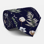 花とシダの離れ森フローラ植物学 ネクタイ (ロール)