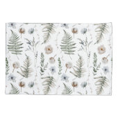 花とシダの離れ森フローラ植物学 枕カバー (裏面)