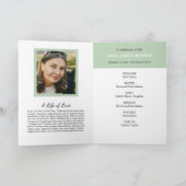 花とシダ写真記念折りプログラム プログラム (内部)