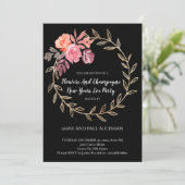 花とシャンパンの新年パーティー 招待状 (スタンド正面)