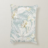 花とシームレスな熱帯パターンOrchid, Fl アクセントクッション (裏面(縦))