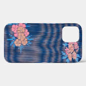 花とストライプデザイン Case-Mate iPhoneケース (裏面 (横))
