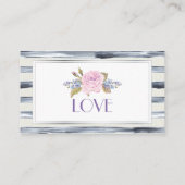 花とストライプ花の登録証 エンクロージャーカード (裏面)