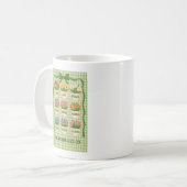 花とスピリットティーカップのコーヒーマグ コーヒーマグカップ (正面左)