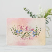 花とツタ結婚の素晴らしい再生 招待状 (スタンド正面)