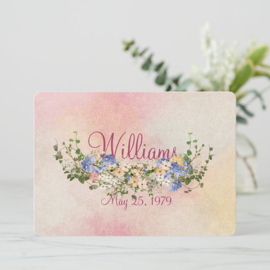 花とツタ結婚の素晴らしい再生 招待状 (スタンド正面)