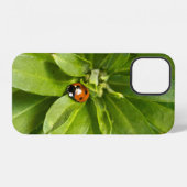 花とテントウムシ iPhoneケース (裏面横)