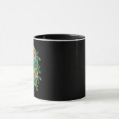 花とデスグリーンスカル マグカップ (中央)
