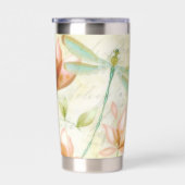 花とトンボのオーダーメイド 保温保冷タンブラー (右面)