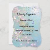 花とトンボの新しい場所の発表 案内状 (正面)