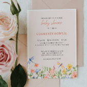 花とトンボぼほガーデンベイビーシャワー 招待状